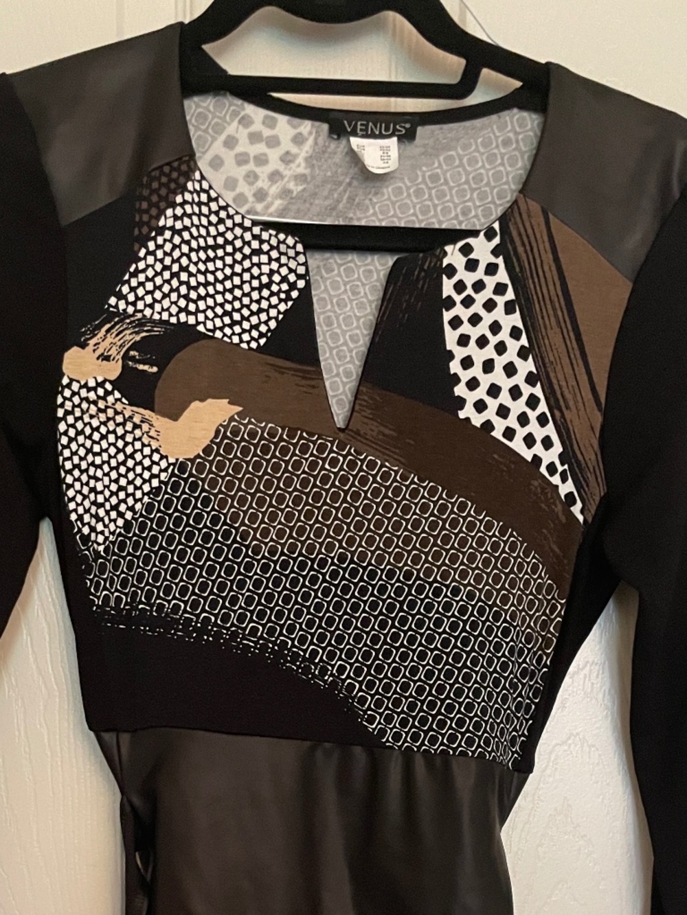 Venus Multi Print Bodycon Dress